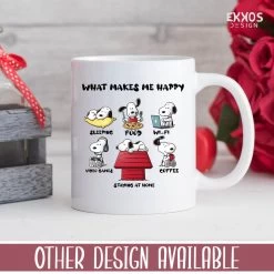 What Makes Snoopy Mok - Peanuts - Grappige Cadeautjes - Valentijn Cadeautje Voor Hem - Valentijn Cadeautje Voor Haar - Moederdag Cadeau - Valentijdag Cadeau - Cadeau Voor Vrouw - Mokken En Bekers - Cadeau Voor Moeder - Mama Cadeau - Koffiemok -Keukenserie Winkel 1200x1200 490