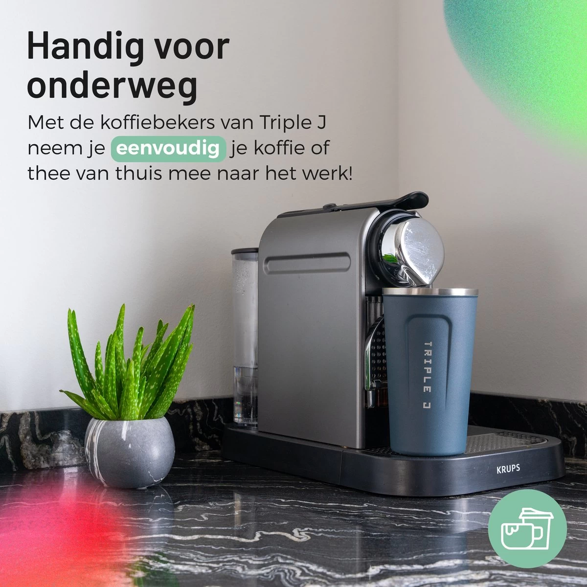 Triple J® Koffiebeker To Go - Thermosbeker - BPA & Lekvrij - 510ml - Blauw 10 Triple J® Koffiebeker To Go - Thermosbeker - BPA & Lekvrij - 510ml - Blauw - Afbeelding 8