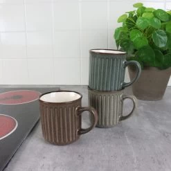 OTIX Koffiekopjes - Met Oor - Set Van 4 - Aardewerk - 200 Ml -Keukenserie Winkel 1200x1200 601