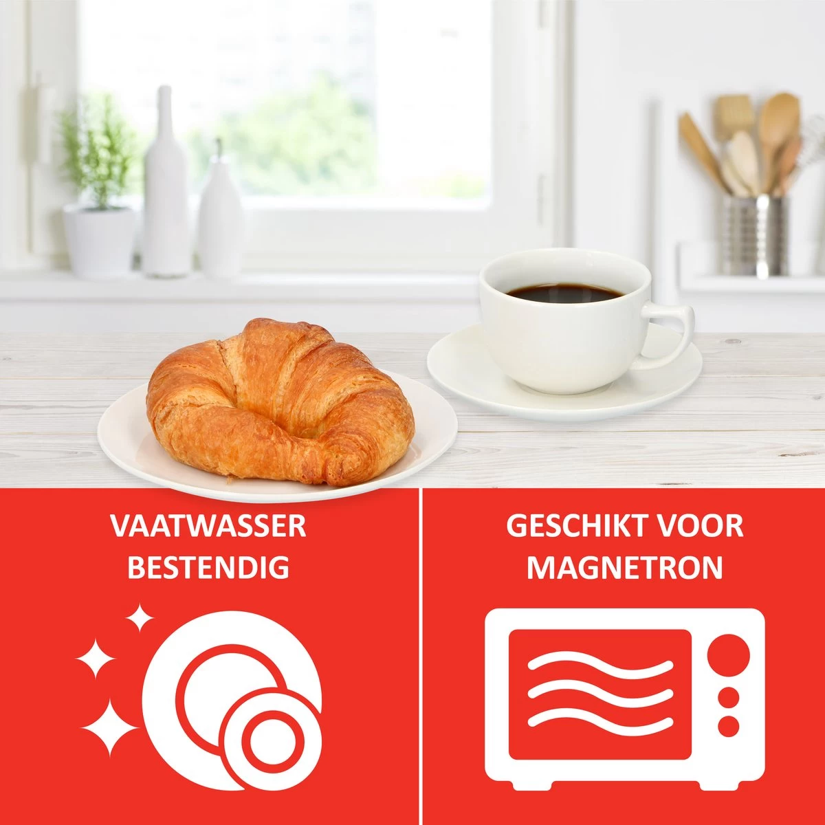 Alpina Tafelservies - Serviesset 40-delig - 8 Persoons - Vaatwasserbestendig - Geschikt Voor Magnetron - Wit 8 Alpina Tafelservies - Serviesset 40-delig - 8 Persoons - Vaatwasserbestendig - Geschikt Voor Magnetron - Wit - Afbeelding 6