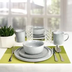 Excellent Serviesset - Servies - 16 Stuks - Aardewerk - Grijs -Keukenserie Winkel 1200x1200 745