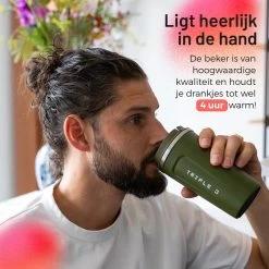 Triple J® Koffiebeker To Go - Thermosbeker - BPA & Lekvrij - 510ml - Groen -Keukenserie Winkel 1200x1200 76