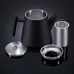 Silberthal - Theepot Met Filter - 1 L - RVS Dubbelwandig - Zwart - Cadeau -Keukenserie Winkel 1200x1200 802