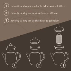 T&C Theepot Met Filter En Dubbelwandig - 1,2L - Matte Grijs 12 T&C Theepot Met Filter En Dubbelwandig - 1,2L - Matte Grijs -Keukenserie Winkel 1200x1200 828