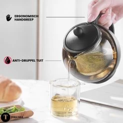 Tolussa Premium Theepot Glas Met Filter - 1.25L - Zwart - Isolerend - Lekt Niet 21 Tolussa Premium Theepot Glas Met Filter - 1.25L - Zwart - Isolerend - Lekt Niet -Keukenserie Winkel 1200x1200 844