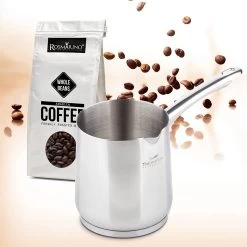 Rosmarino Pour & Cook - Koffiepot - Melkkannetje - Cezve - 300ml - 100% PFAS & PFOA Vrij - Roestvrij Staal 18/10 - ThermoFlow Technology - Cooltouch Handgreep - Geschikt Voor Alle Warmtebronnen & Vaatwasser -Keukenserie Winkel 1200x1200 860