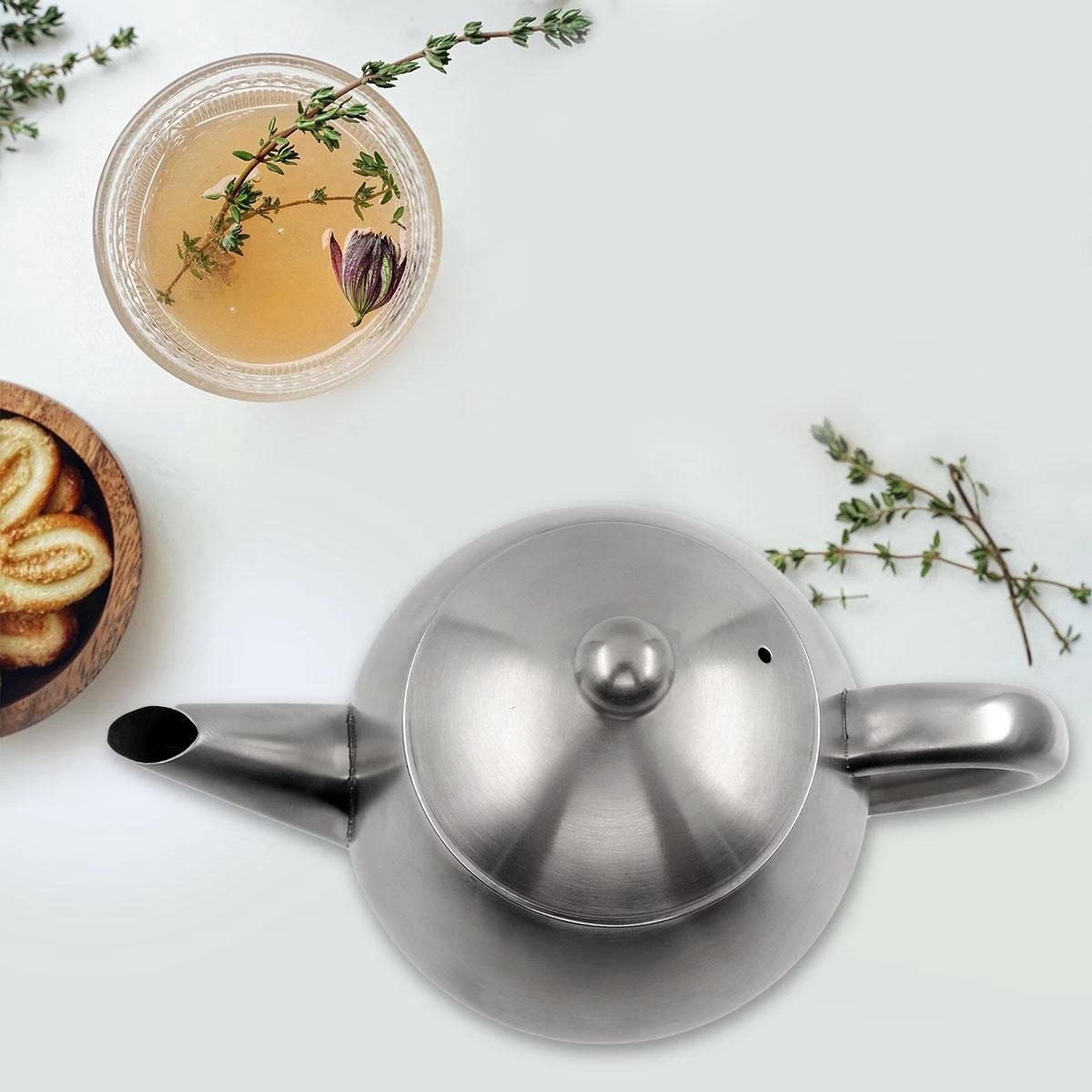 Vaja Valerie - Theepot Met Filter - Dubbelwandig - RVS - 1.2L 14 Vaja Valerie - Theepot Met Filter - Dubbelwandig - RVS - 1.2L - Afbeelding 12