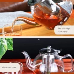 SensaHome - Infuser Theekan/Theepot - Transparant - Glas -Keukenserie Winkel 1200x1200 888