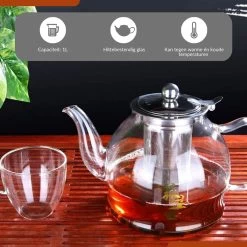 SensaHome - Infuser Theekan/Theepot - Transparant - Glas -Keukenserie Winkel 1200x1200 890