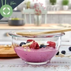 Klarstein Glazen Serveerschaal Met Bamboe Deksel - Afwasmachinebestendig - Veelzijdig Inzetbaar -Keukenserie Winkel 1200x1200 971