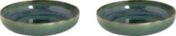 Palmer Bord Diep Miami 22 Cm Groen Stoneware 2 Stuk(s)