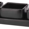 Excellent Houseware Amuse/tapas/saus Schaaltjes Met Serveerplankje - Aardewerk - Mat Zwart 1 Excellent Houseware Amuse/tapas/saus Schaaltjes Met Serveerplankje - Aardewerk - Mat Zwart -Keukenserie Winkel 1200x407