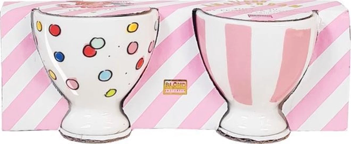 Blond Amsterdam Pasen Eierdopjes Set - Ø 3 Cm - 2 Stuks