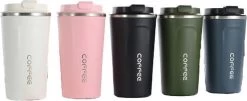 Koffiebeker To Go | Lekvrije Thermosbeker | Thermosfles | RVS Reisbeker | Dubbelwandige Travel Mug | 380 Ml | Blauw -Keukenserie Winkel 1200x492