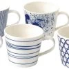 Royal Doulton Pacific - 6x Mok / Beker - Porselein - Wit / Blauw - 450 Ml - Set Van 6 Mokken 1 Royal Doulton Pacific - 6x Mok / Beker - Porselein - Wit / Blauw - 450 Ml - Set Van 6 Mokken -Keukenserie Winkel 1200x495
