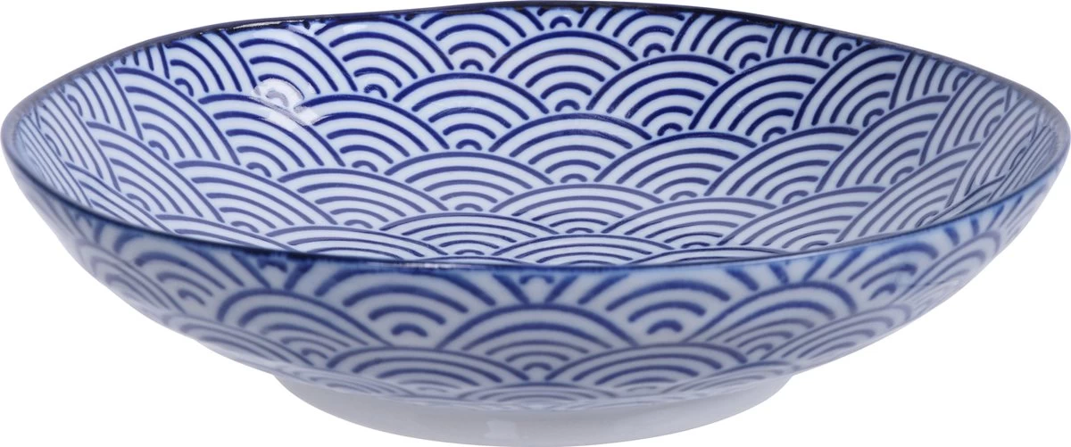 Tokyo Design Studio - Nippon Blue Pastabord - Golven - 21x5.2cm 3 Tokyo Design Studio - Nippon Blue Pastabord - Golven - 21x5.2cm