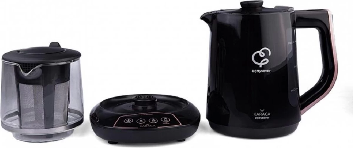 Karaca Caysever Caydanlik - Turkse Theepot Elektrisch - Theepot Kan Praten 6 Karaca Caysever Caydanlik - Turkse Theepot Elektrisch - Theepot Kan Praten - Afbeelding 4