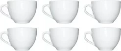 Merkloos Koffie Kopjes – Koffiekopjes – Koffiemokken – Cappuccino – Set Van 6 – Porselein – 250 Ml – Wit 11 Merkloos Koffie Kopjes – Koffiekopjes – Koffiemokken – Cappuccino – Set Van 6 – Porselein – 250 Ml – Wit -Keukenserie Winkel 1200x511
