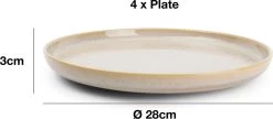 Salt&Pepper Tabo Beige - Serviesset - 4 Persoons - 12 Delig - Crème/Beige -Keukenserie Winkel 1200x527