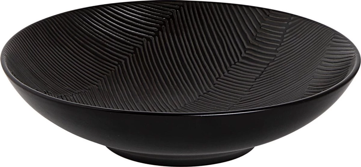 Palmer Schaal Leaf 19 Cm Zwart Stoneware 1 Stuk(s) 3 Palmer Schaal Leaf 19 Cm Zwart Stoneware 1 Stuk(s)