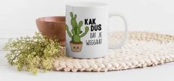 Mok - Koffiemok - Spreuken - Quote - 'Kak Dus Dat Je Weggaat' - Baan - Mokken - 350 ML - Beker - Koffiemokken - Theemok - Mok Met Tekst 10 Mok - Koffiemok - Spreuken - Quote - 'Kak Dus Dat Je Weggaat' - Baan - Mokken - 350 ML - Beker - Koffiemokken - Theemok - Mok Met Tekst -Keukenserie Winkel 1200x557