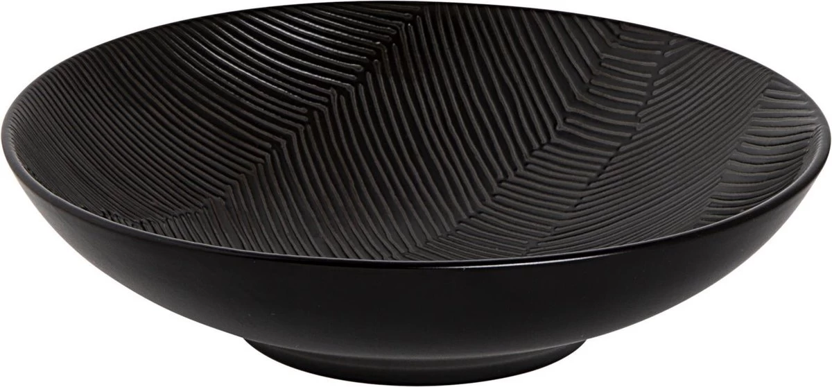 Palmer Schaal Leaf 19 Cm Zwart Stoneware 1 Stuk(s) 4 Palmer Schaal Leaf 19 Cm Zwart Stoneware 1 Stuk(s) - Afbeelding 2