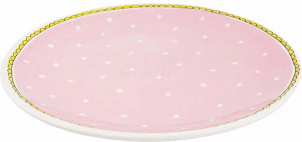 Blond Amsterdam Even Bijkletsen Ontbijtbord Ø22 Cm - Stip 4 Blond Amsterdam Even Bijkletsen Ontbijtbord Ø22 Cm - Stip - Afbeelding 2