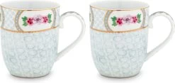 Pip Studio Blushing Birds White - Set Van 2 Mokken 145 Ml - Porselein