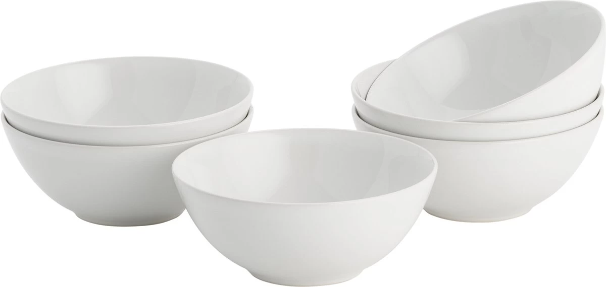 Lite-Body Kom Hermes - 500ml - Set Van 6 - Wit 3 Lite-Body Kom Hermes - 500ml - Set Van 6 - Wit