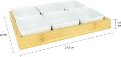 Krumble Borrelplank Met 6 Schaaltjes - Borrelplank - Tapasschaal - Serveerschaal Met Vakjes - Snackschaal - Snack- & Tappasschalen - Serveerplanken- Serveerschalen - Hout En Keramiek - 6 Delig Schaaltjes - Wit En Bruin 9 Krumble Borrelplank Met 6 Schaaltjes - Borrelplank - Tapasschaal - Serveerschaal Met Vakjes - Snackschaal - Snack- & Tappasschalen - Serveerplanken- Serveerschalen - Hout En Keramiek - 6 Delig Schaaltjes - Wit En Bruin -Keukenserie Winkel 1200x571 1