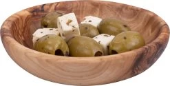Bowls And Dishes Pure Olive Wood Olijfhouten Schaal Ø 10 Cm - Cadeau Tip!