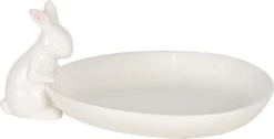 Clayre & Eef Serveerschaal 20x13x8 Cm Wit Keramiek Ovaal Konijn Presenteerschaal Dienblad Decoratie Schaal -Keukenserie Winkel 1200x612 5
