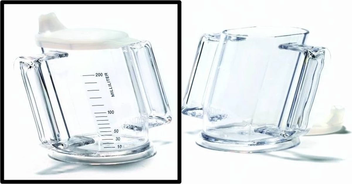 HandyCup Met Deksel - Transparant Met Maatvoering 8 HandyCup Met Deksel - Transparant Met Maatvoering - Afbeelding 6