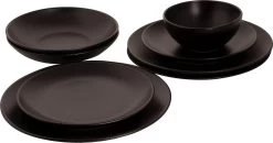 Mammoet Serviesset Moon Stoneware 6-persoons 24-delig Zwart