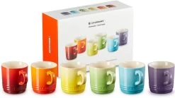 Le Creuset Set Van 6 Koffiebekers 200 Ml Regenboog Kleuren
