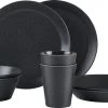 Mepal - Serviesset Bloom 8-delig – Geschikt Als Stijlvol Buitenservies - Pebble Black – Ideaal Voor Buiten En Binnen – Licht In Gewicht -Keukenserie Winkel 1200x681 3