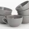 Lite-Body Hermes Soepkom Met Oor - Set Van 6 Stuks - 12 Cm/30 Cl - Aardewerk - Grijs -Keukenserie Winkel 1200x732 1