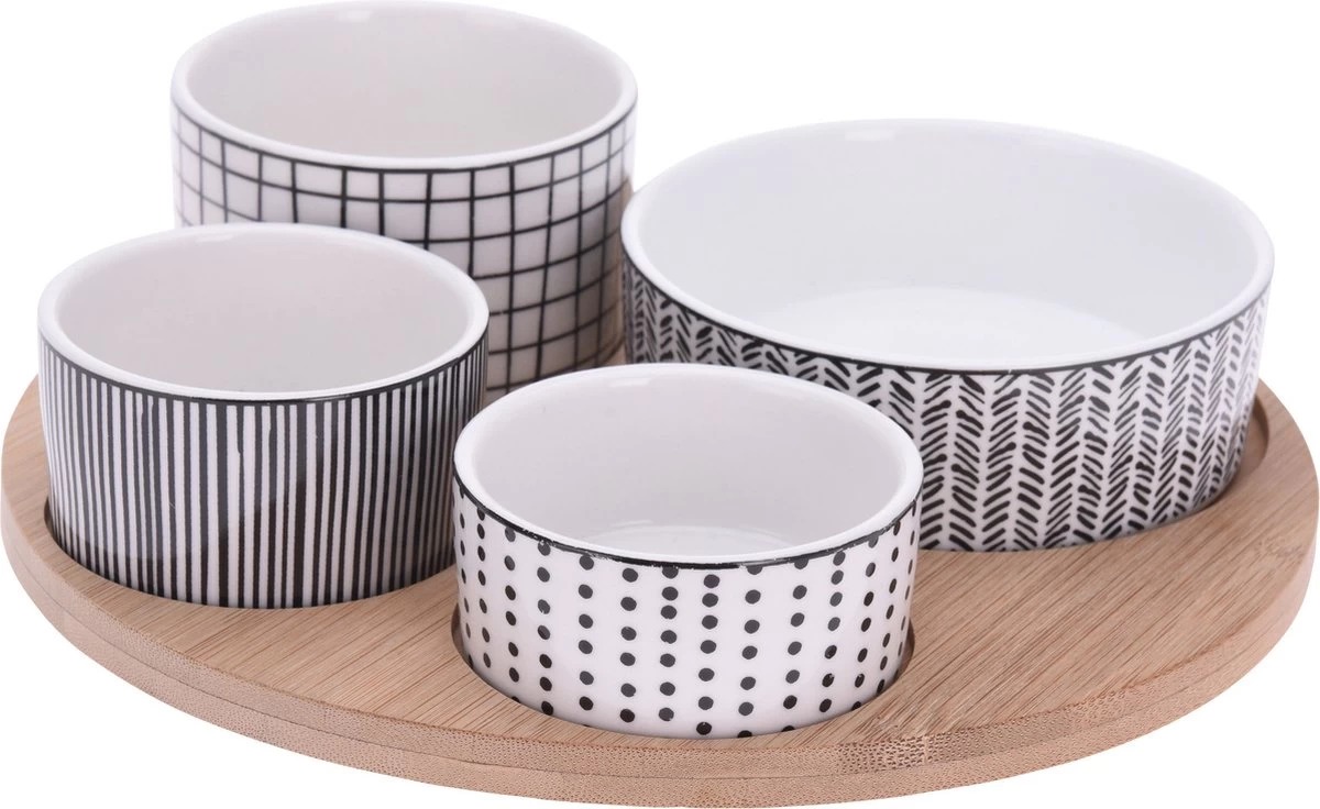Excellent Houseware Set Van 4x Luxe Hapjes/sausjes/tapas Schaaltjes 3 Excellent Houseware Set Van 4x Luxe Hapjes/sausjes/tapas Schaaltjes