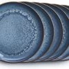 Borden 6 Personen Blue Sea 24cm - Bordenset - Blauw Servies - Luxe Dinerborden - Handgemaakt - Keramiek - Stoneware - Smith Premium® -Keukenserie Winkel 1200x746 3