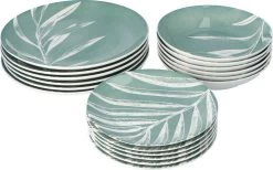 4goodz Plant Groen 18-delig Servies Porselein 6 Persoons -Keukenserie Winkel 1200x749