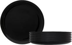 Grote Zwarte Pizzaborden - 6 Stuks - 32 Cm 6 Grote Zwarte Pizzaborden - 6 Stuks - 32 Cm -Keukenserie Winkel 1200x750 6