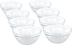 1x Glazen Chipsschalen/keukenschalen Pompei 26 Cm/3.6 Liter - Schalen/kommen/mengkommen Van Glas -Keukenserie Winkel 1200x753 1