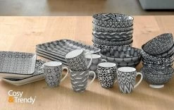 Cosy&Trendy Nikko Black Beker - Ø 7 Cm - Set-6 -Keukenserie Winkel 1200x760