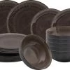 Studio Tavola Serviesset Dark Brown 18-Delig 1 Studio Tavola Serviesset Dark Brown 18-Delig -Keukenserie Winkel 1200x761 2