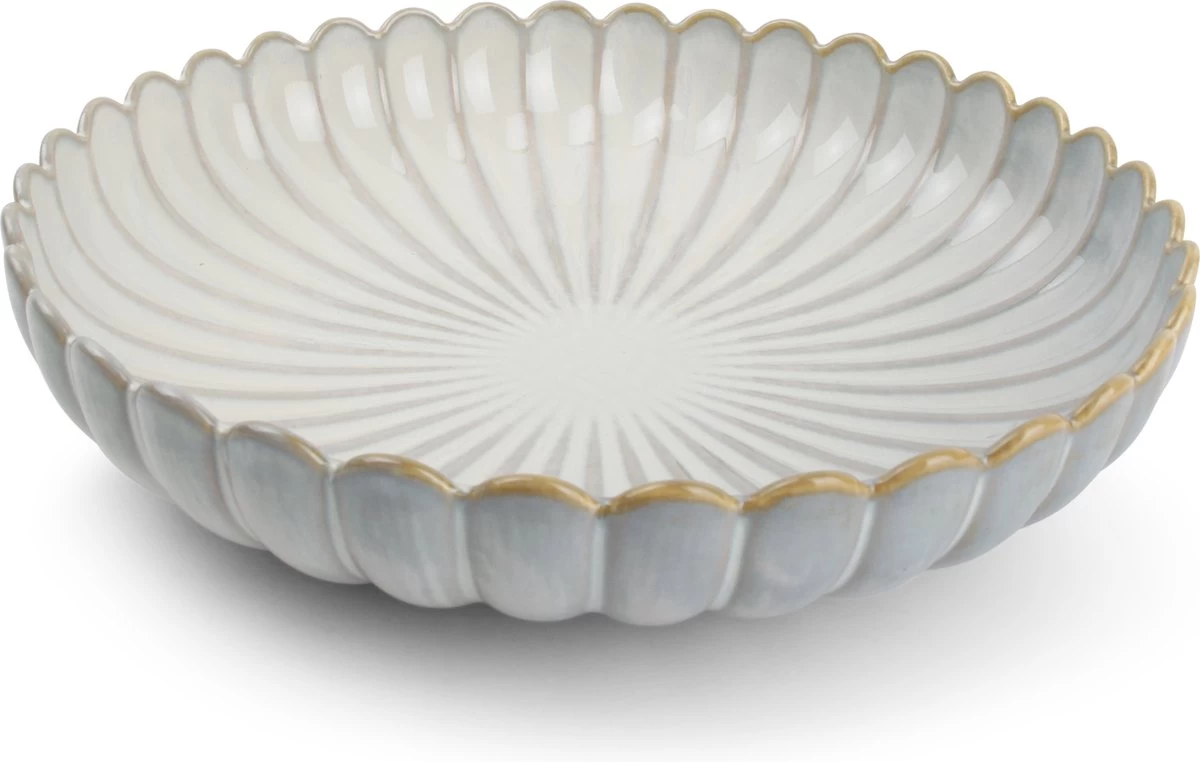 Salt&Pepper - Diep Bord - 24xH5cm - Nuance White - Lotus - Set/4 3 Salt&Pepper - Diep Bord - 24xH5cm - Nuance White - Lotus - Set/4