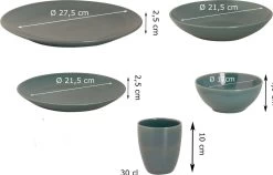 Mammoet Serviesset Spirit Stoneware 6-persoons 30-delig Groen -Keukenserie Winkel 1200x766 1