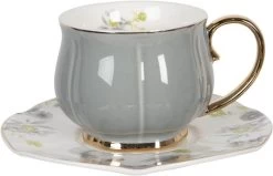 Clayre & Eef Kop En Schotel Set Van 6 250 Ml Meerkleurig Porselein Rond Bloemen Servies Cadeau Voor Haar Cappuccino -Keukenserie Winkel 1200x772 1