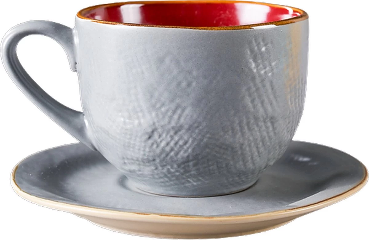 Vivi Oggi - Koffiekopjes Set Van 6 - Ø 9cm - Cappuccino - Kop En Schotel - 150 Ml - Italië 13 Vivi Oggi - Koffiekopjes Set Van 6 - Ø 9cm - Cappuccino - Kop En Schotel - 150 Ml - Italië - Afbeelding 11