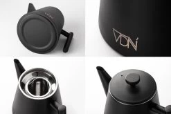 VDN RVS Theepot Dubbelwandig Met Filter - Zwarte Theekan 1 Liter - 902 -Keukenserie Winkel 1200x800 154