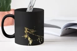 Magische Mok - Foto Op Warmte Mokken - Koffiemok - Marmer - Zwart - Goud - Luxe - Magic Mok - Beker - 350 ML - Theemok -Keukenserie Winkel 1200x800 26